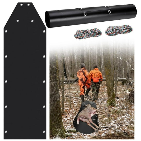 WIFKLSIIPG Deer Drag SLED for Ice Fishing Hunting Game Firewood Hunting Gear and Accessory Consignments Made of Polyethylene Rugged and Durable Good for Snow
