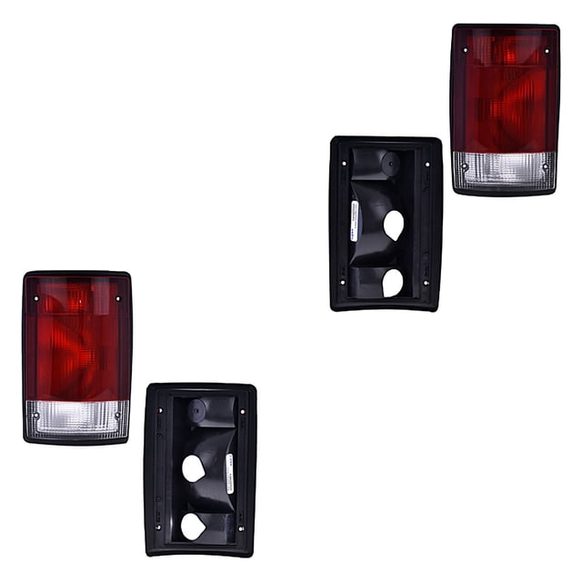 Par de Calaveras DEPO Excursion 2000 A 2007 Ford Blanco/Rojo