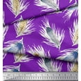 thumbnail image 2 of Soimoi Purple Cotton Duck Fabric Print Feather Fabric Prints By Yard 42 Inch Wide, 2 of 3