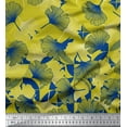 thumbnail image 3 of oneOone Cotton Poplin Lime Green Fabric Artistic Flower Panel Dress Material Fabric Print Fabric By The Yard 42 Inch Wide, 3 of 3