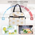 thumbnail image 4 of Naloa Wheat Print Lunch Bag for Women & Men Insulated Lunch Box or Cooler Lunch Tote Bags for Work, Travel, Outdoor, 4 of 5