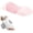 Pink, variant on Sciatica Pillow, Ergonomic Memory Foam Lumbar Support Pillow for Bed, Waist Support for All Sleepers,Grey