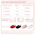 thumbnail image 4 of HsdsBebe Baby Girls Dress Shoes Infant Mary Jane Bowknot Soft Sole Shoes for Newborn First Walker, 4 of 8