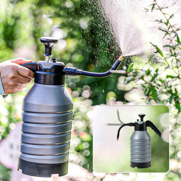 Handheld Sprayer Handheld Garden Pump Sprayer Plants Watering 2L Pump Pressure Water Sprayer Bottle for Spraying Cleaning Planting Supplies Grey Metal Rod Walmart