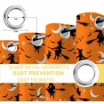 thumbnail image 4 of Fsddascl Red Orange Halloween Blackout Curtains for Bedroom/Living Room, Thermal Insulated Kitchen Curtains, Flying Witch Bats Moon Grommet Darkening Window Treatment Drapes 52"x84"x2, 4 of 6