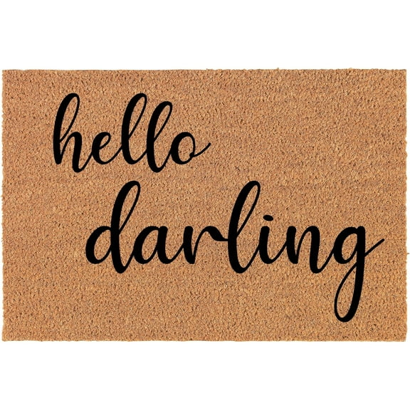 Hello Darling Mats for Front Door Entry Front Porch Doormat Non-Slip Carpet Rugs Floor Mat Decorative for Home Bathroom Kitchen Indoor 18x30 Inch
