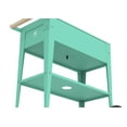 thumbnail image 3 of Herstera Galvanized Metal Garden Trolley, Mint, 29.5 x 13.7 x 31.5, 3 of 3