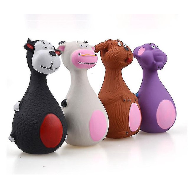 Juguete con sonido molar resistente a mordeduras de látex de dibujos animados para perros???¿Púrpura??‰ ZefeiWu 8390613059499