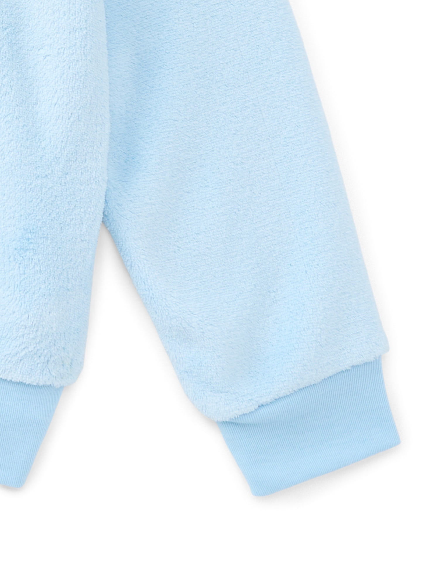 Stitch and Angel Girls Graphic Plush Sweatshirt with Embroidery, Sizes 4-16