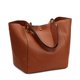 thumbnail image 2 of Bolso de mano sencillo y suave para mujer, bolsa de hombro de cuero lichi, de alta calidad, informal, para ir de compras Fivean unisex, 2 of 2