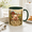 Black, variant on CLOUD MANOR Stained Glass Mug Pig Barnyard Coffee Breaks