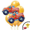Fire Truck Jumbo Balloon Bouquet