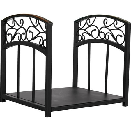 Uniflame Wrought Iron Log Holder, Black