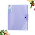 thumbnail image 2 of Miangastore 20 Pages Transparent File Folder Examination Paper Storage Clip for A3 Report Display Cover Organizer Binder (Purple), 2 of 8