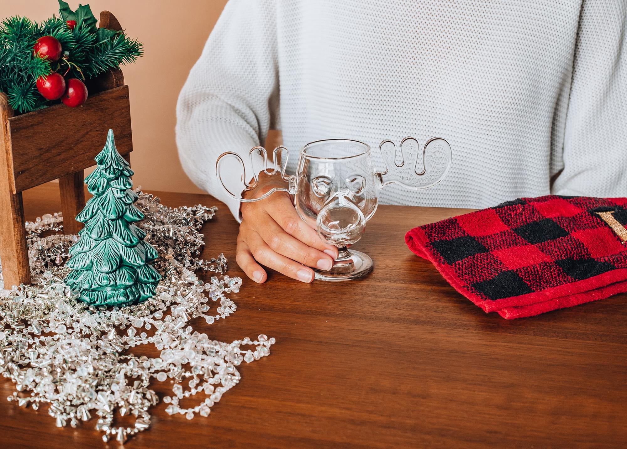 National Lampoon Christmas Vacation Griswold Glass Moose Mug Holds, 8 Ounces