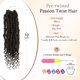 thumbnail image 3 of Pelo de ganchillo Passion Twist BEFUNNY de 10 cm, 9 paquetes de 4 colores, 3 of 7