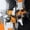 Light Orange, variant on Homewish Blue Abstract Kitchen Curtains,Contemporary Art Black Out Curtains Pack of 2 (42x63 Each)