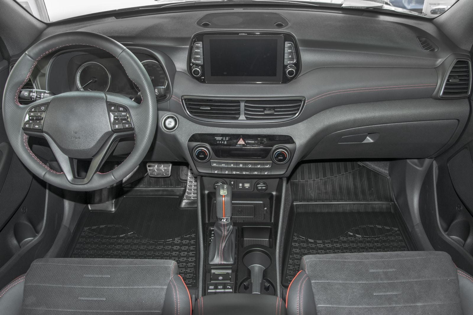 D Floor Mats for 2007-2014 Ford Edge (U387) / 2007-2015 Lincoln MKX (U388) Heavy Duty, Custom Fit, All Weather Liner Front & 2nd Row Full Set Rubber, Black