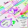 thumbnail image 4 of Marcador Creativo Zebra Kirarich Tinta Glitter Punta cincel Estuche 5 Piezas, 4 of 4