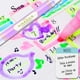 thumbnail image 4 of Marcador Creativo Zebra Kirarich Tinta Glitter Punta cincel Estuche 5 Piezas, 4 of 4