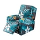 thumbnail image 5 of Dznils Funda para Sillón Reclinable Estampada Funda Elástica para Sofá Reclinable de Poliéster, Planta Azul, 5 of 11