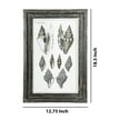 thumbnail image 5 of Benjara BM219185 Rectangular Wooden Wall Art with Seashells, Black & White - Assortment of 4, 5 of 5