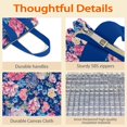 thumbnail image 4 of Pioneer Flower Floral Print Pattern Insulated Lunch Bag for Women & Adults,Large Portable Soft Cooler Lunch Bag,Thermal Food Storage Tote with Pearl Cotton,8.66L,8.75x5.75x9.5 Inch, 4 of 6