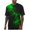 Green(Style 37), variant on NuoCaiYun Tops for Men Spring Summer Gradient Printed Casual Elastic Sports Short Sleeved Round-Neck Blouses
