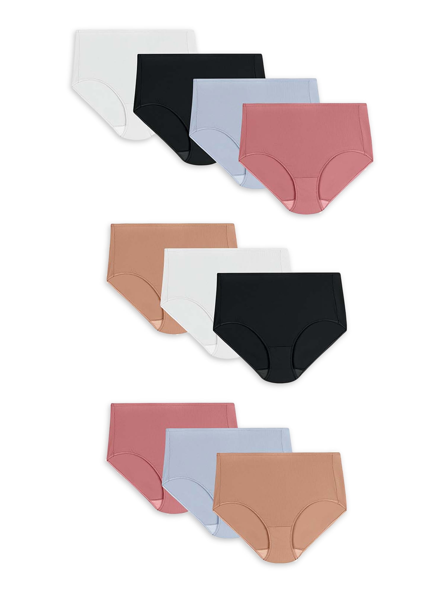 Hanes Women's Breathable Mesh Brief Underwear, 10 Pack