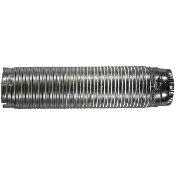 Builders Best 010130 4" X 5' Aluminum Ez-Fasten Pipe Dryer Duct