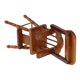 thumbnail image 5 of Adorable sillón de madera para comedor de casa de muñecas a escala 1/12 (color madera), 5 of 9