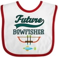 thumbnail image 3 of Inktastic Future Bow Fisher Hunting Fishing Boys Baby Bib, 3 of 4