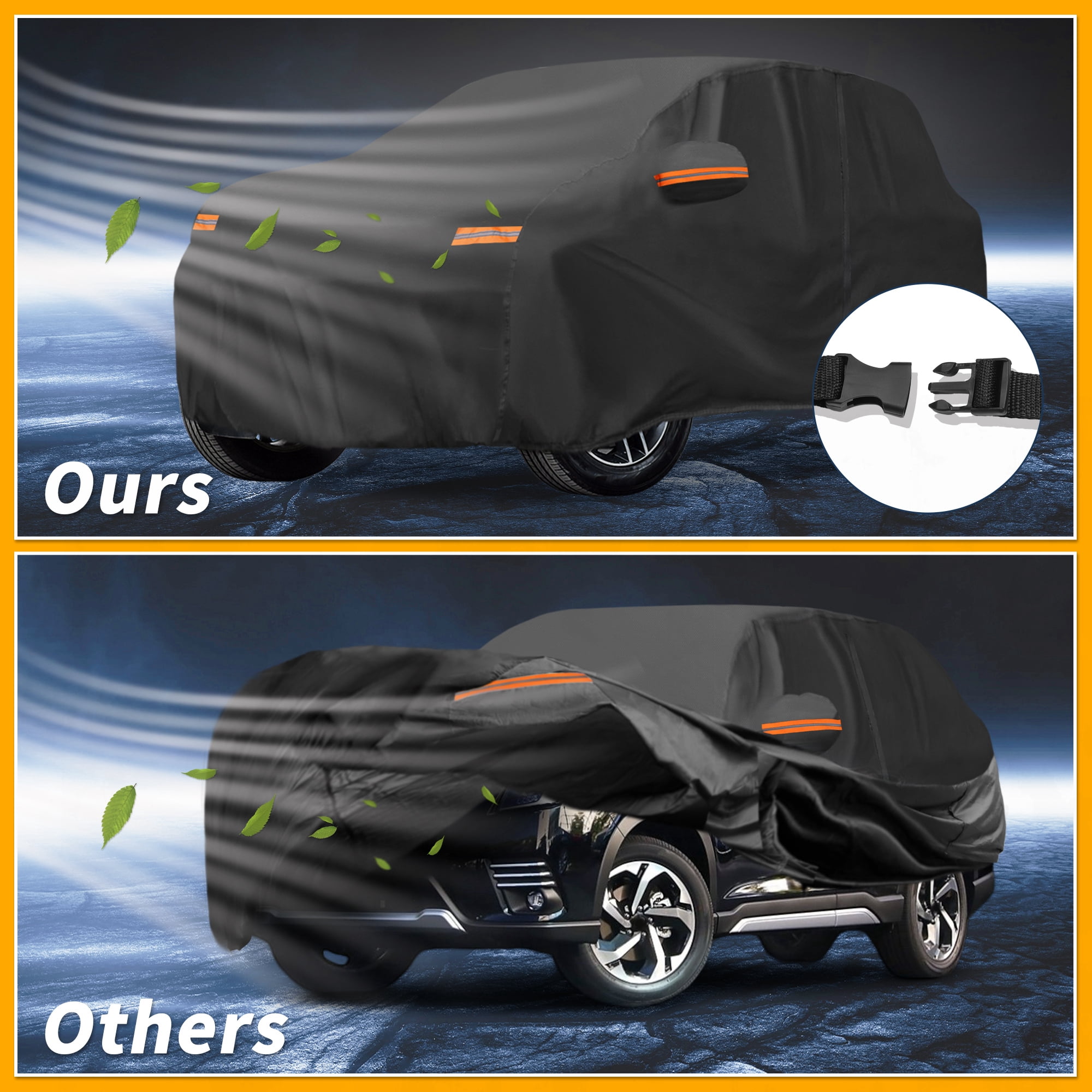 Unique Bargains Durable Waterproof Car Cover Black ["for Subaru Forester"]