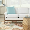 thumbnail image 3 of Nourison Solid 20" x 20" Turquoise Indoor/Outdoor Washable Throw Pillow, 3 of 6