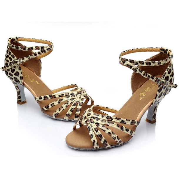 Zapatos de sandalias de baile latino de salón de baile de graduación de rumba vals de mujer Wmkox8yii nm6434