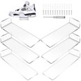 thumbnail image 1 of Estantes flotantes de acrílico para zapatillas, paquete de 6, soporte transparente para exhibición de zapatos, decoración de habitación para zapatos y zapatillas coleccionables, 1 of 4