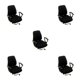 thumbnail image 3 of Inteprter 2 pack/lot efecto protector funda para sillón elegante y amplia aplicación antideslizante funda para silla de asiento negro Type2 NO2, 3 of 6