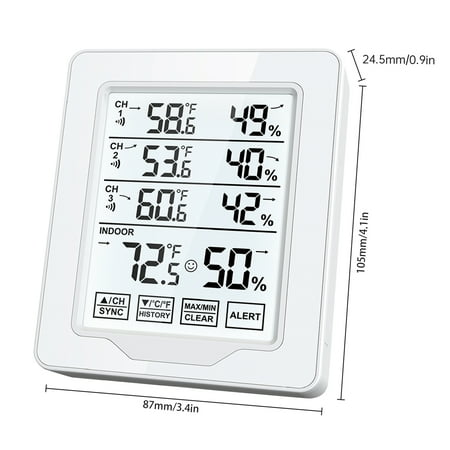 

Weather Station Thermometer And Indoor 3 Screen Display With 3 Screen White Temperature Temperature With Indoor With 3 With 500ft Screen Display White And Indoor With