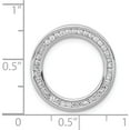 thumbnail image 4 of 14K White Gold 3/8Ct. Diamond Channel Set Large Circle Chain Slide Made In India pm4711-040-wa, 4 of 5