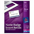 thumbnail image 1 of Avery Insert Badge Refill, 3in.x4in., White, 1 of 2