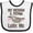 White and Black, variant on Inktastic My Memaw and Pepaw Love Me Sloth Girls Baby Bib