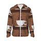 thumbnail image 1 of Fotbe Coffee Cafe Cup Chaqueta con Protección Solar UPF 50+ para Hombre y Mujer, Camisa con Capucha y Bolsillos-Small, 1 of 7