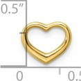 thumbnail image 3 of 14K Yellow Gold Polished Mini Floating Heart Slide Made In United States -Jewelry By Sweet Pea, 3 of 7
