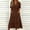 Brown, variant on Wedding Dresses for Bride Linen Dress Maxi Dress Women's Summer Casual Dress Gradual Sleeveless Neck V-Neck Long Dress Purple L