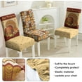 thumbnail image 5 of Thanksgiving Chair Covers Set of 4 Funny Turkey Chair Cover Dining Protector Stretch Removable Washable Back Chair Covers Home Decor Gifts, 5 of 6