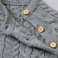 thumbnail image 6 of YOUI-GIFTS Newborn Baby Knitted Snowsuit Winter Warmer Sweater Romper Bodysuit Overalls for Boy Girls, 6 of 7