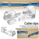 thumbnail image 4 of 40 abrazaderas de alambre de acabado, organizador de cables autoadhesivo, soporte para cables, organizador de cables, clips para cables para coche, oficina y gestión de cables en el hogar, 4 of 8