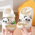 thumbnail image 6 of kpoplk Kids Cloud Slides Boys Girls Pillow Slippers – Slip-On Slide Sandals, Summer Beach Pool Shoes, Indoor and Outdoor(White,6.5), 6 of 9