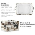 thumbnail image 2 of Horse Farmhouse Storage Basket Large Bin Laundry Boxes Toys Foldable Home Organizer Bag 14.2x10.2x8.3 Inches 1 PC, 2 of 8