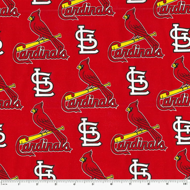 St. Louis Cardinals 58 100% Cotton Logo Sports Sewing & Craft